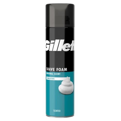 Gillette pěna na holení 200ml Sensitiv | Kosmetické a dentální výrobky - Pánská kosmetika - Přípravky na holení